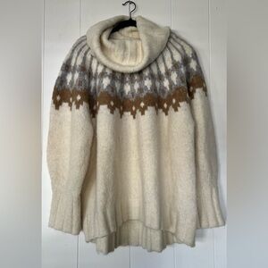 Banana Republic Long Sleeve Turtleneck Sweater Pullover Alpaca, Nylon Spandex 20